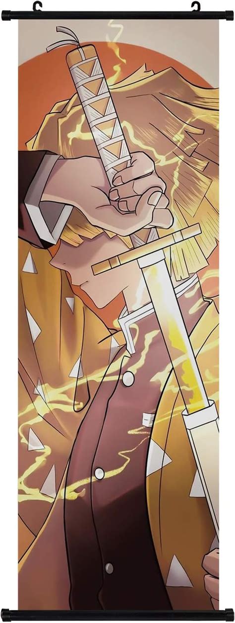 Buy Poster Anime Scroll Agatsuma Zenitsu Hanger Cartoon Comic Scrolls ...