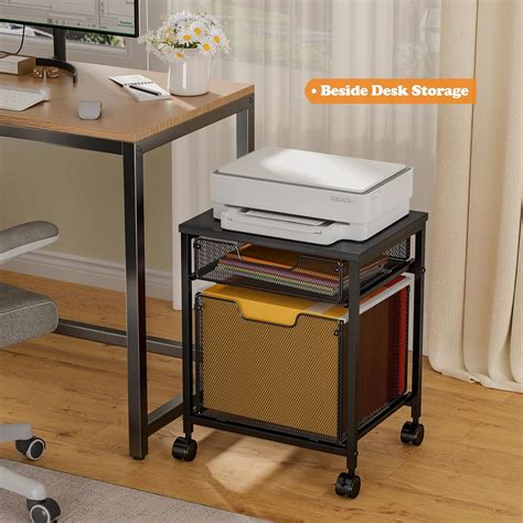 Tiaoheka Rolling File Cabinet Cart, Printer Stand with India | Ubuy