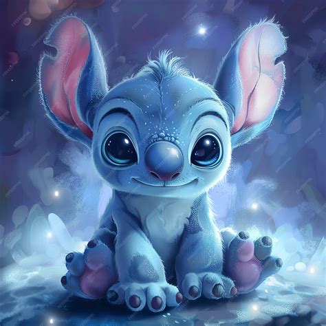 Free Photos cute stitch wallpaper Smiling Animation | Premium AI ...