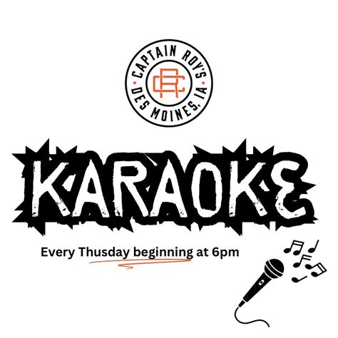 Captain Roys Karaoke Thursdays, 1900 Saylor Road, Des Moines, IA ...