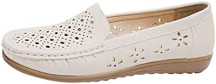 SHOPORA Women Loafers Breathable Walking Hollow Out Flats Casual Chic ...