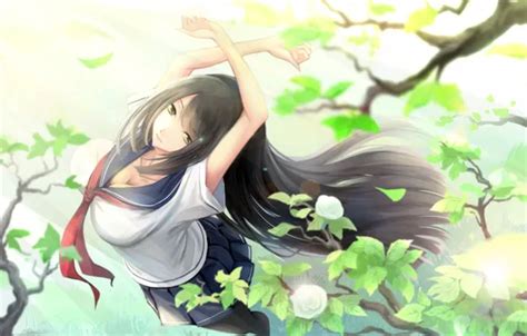 Wallpaper girl, anime, art, kikivi for mobile and desktop, section арт ...