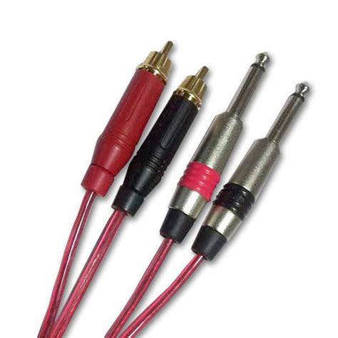 BAJAAO.COM - Buy Bajaao Dual 1/4 Inch Phono To Dual RCA Male Cable - 6 ...