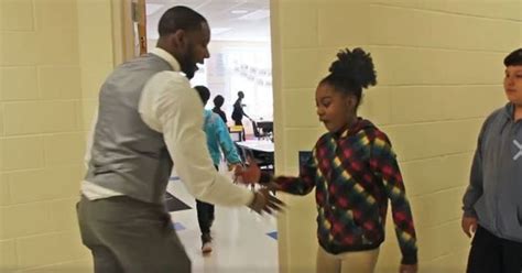 Teacher Barry White Jr. Creates Unique Handshakes With Each Of His Students