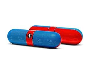 Spintronics Pill Portable Bluetooth Speaker (Red & Blue) : Amazon.in ...