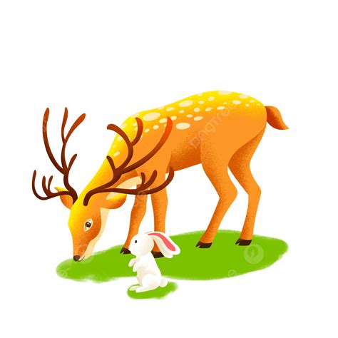 How To Draw Deer Eating Grass