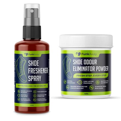 Shoe Deodorizer Spray & Foot Powder Bundle (200ml + 100g) | Odor ...