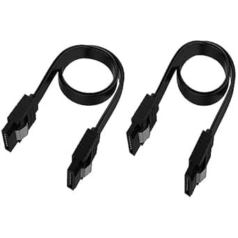 Etzin Sata Cable Iii 6Gbps Straight Hdd Sdd Data Cable With Locking ...