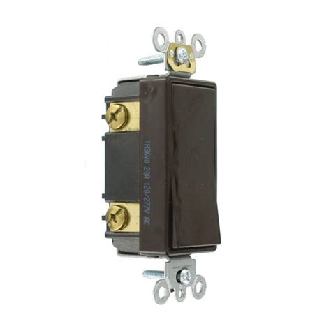 Buy 20 Amp Decora Plus Commercial Grade 3-Way Rocker Switch, Brown ...