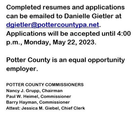 Potter County Jail Is Seeking A Part-Time Corrections Officer - Solomon ...