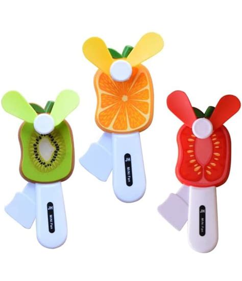 Kid's Hand Pressure Mini Fan Fruit Shape Cute Squeeze Toys/Cool Summer ...