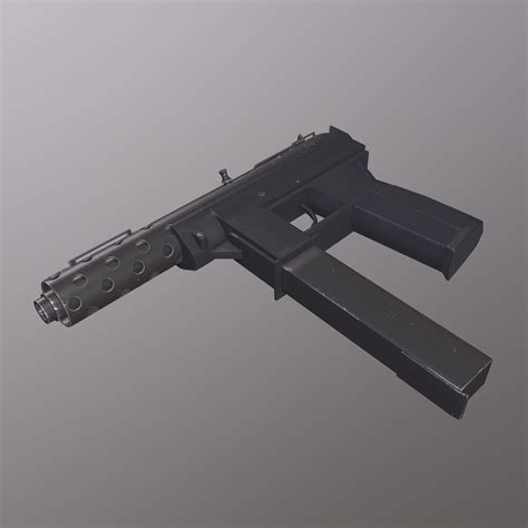 3D model TEC-9 gun VR / AR / low-poly | CGTrader
