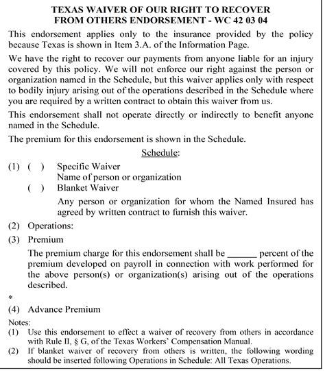 The Inexplicable Workers' Compensation Waiver of Subrogation ...