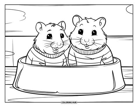 95+ Hamster Coloring Pages for Kids & Adults (Free Printable PDFs)