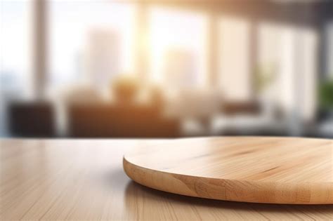 A wooden object on a table with the sun shining through the window ...