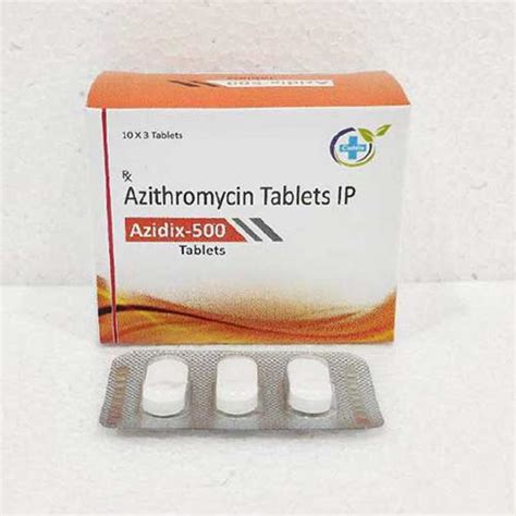 Azidix 500 - Azithromycin Tablets IP - Caddix Healthcare