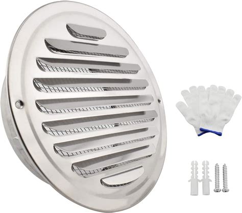 Buy SDTC Tech 6 Inch Round Soffit Air Vent Stainless Steel Louver ...