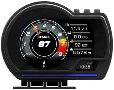 Techadro TA-H1 HUD OBD2 GPS Smart Gauge Speedometer – High-Resolution ...
