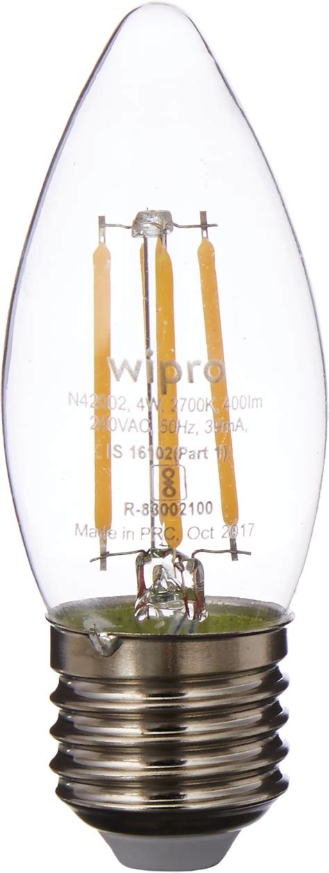 Buy AHUJA INTERNATIONAL Edison 4W Led bulb, shape bulb,linear, round ...