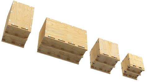 3D Heavy Duty Packaging Wood Crates Set | 3D Molier International