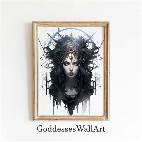 Hecate Watercolor Print, Greek Goddess of Magic and Witchcraft, Hekate ...