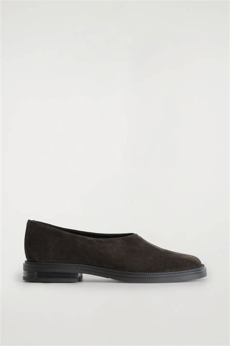 CHUNKY SUEDE SHOES - DARK BROWN | COS