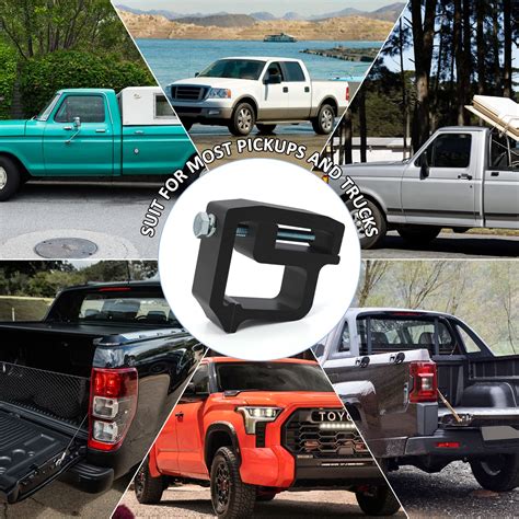 UOBMALL Truck Cap Topper Mounting Clamps Camper Shell for Chevy Silverado Sierra 1500 2500 3500 ...