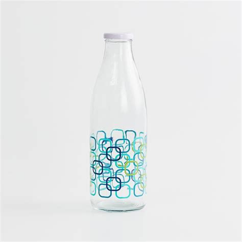 Buy Marley Set of 4 Glass Milk Bottles - 1L from Home Centre at just ...