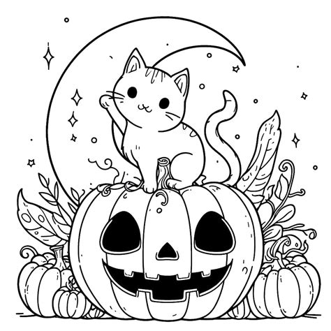 Halloween Cat to Print coloring page - Download, Print or Color Online ...
