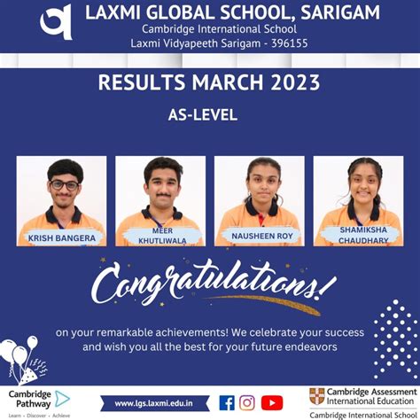 Results - Laxmi Global School - Sarigam