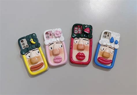 Big Face Ugly Cartoon Character Custom Ultralight Clay Fun Phone Case ...