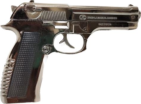 WBD Metal 9 Mm Pistol Gun Shaped Cigarette Lighter( Black) : Amazon.in ...