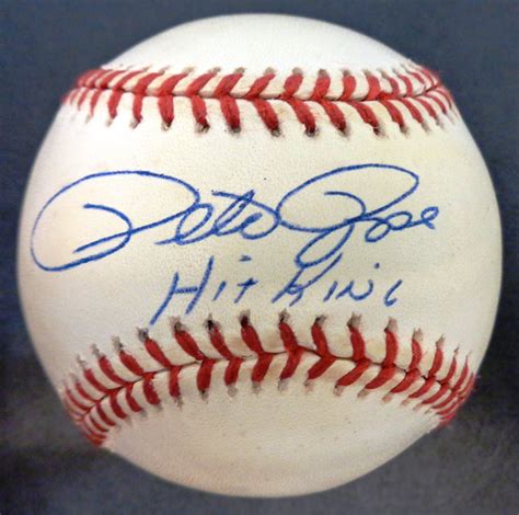 Lot Detail - Pete Rose Autographed Baseball w/ Hit King
