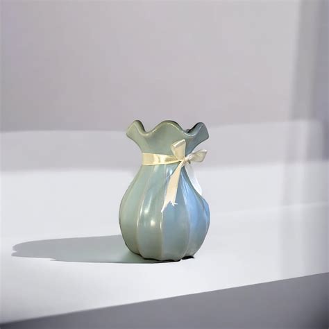 Buy Art Street Ceramic Flower Vase for Living Room, Origami European ...