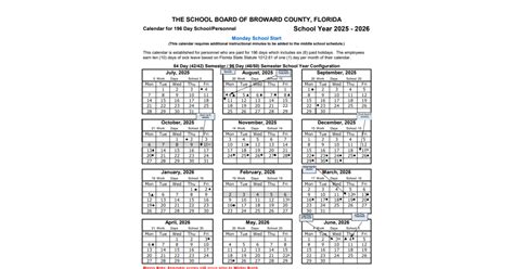 2025-26 Broward Schools Calendar Released | Parkland, FL News TAPinto ...