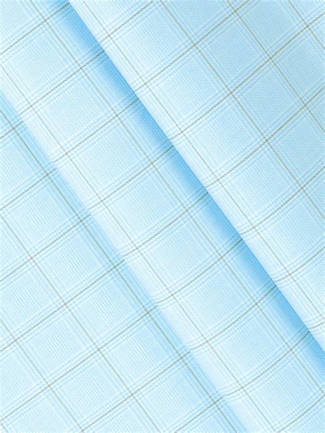Men Cotton Checked Light Blue Shirt Fabric Jackpot