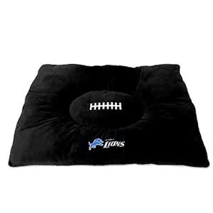 NFL PET BED - Detroit Lions "Soft & Cozy" Plush Pillow Bed. - FOOTBALL ...