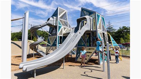 Jennie Dean Park - Colorful Playground Towers
