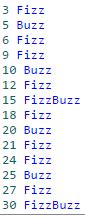 FizzBuzz Java HackerRank Solution 的图像结果