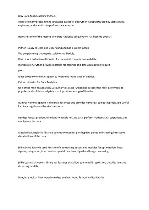 Why Data Analytics Using Python - Why Data Analytics Using Python ...