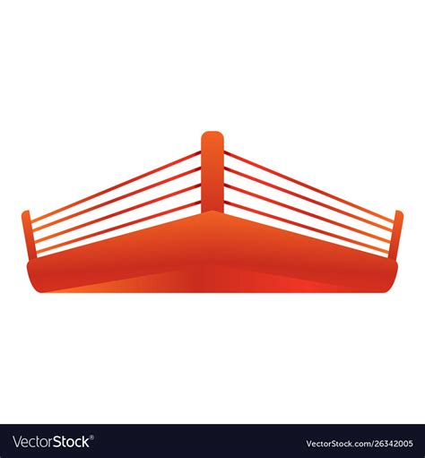 Boxing ring icon cartoon style Royalty Free Vector Image