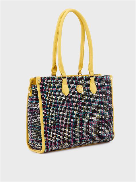 Buy Caprese Harmonee Tote Large Yellow Bag @ Rs.3299 | Caprese Bags