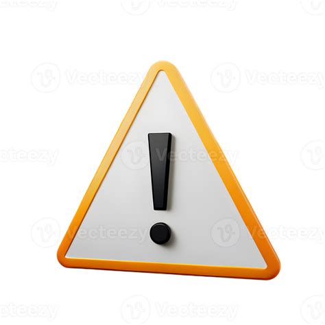 warning triangle sign 3D 26852438 PNG