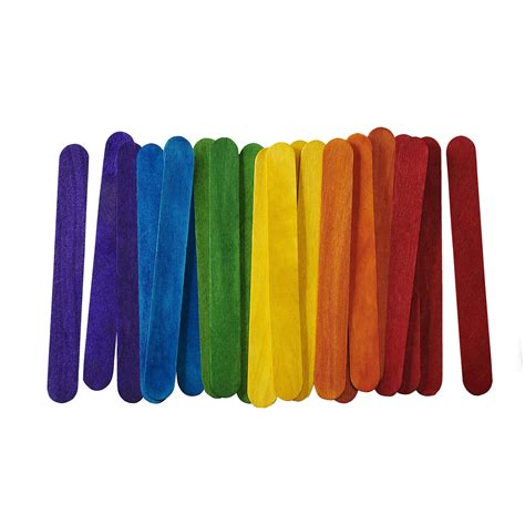 Snapklik.com : Comfy Package 1000 Count Colored Popsicle Sticks For Crafts