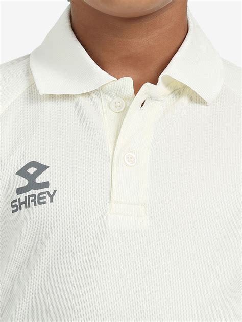 Shrey Cricket Match Shirt L/S - Junior: Top Cricket Shirt