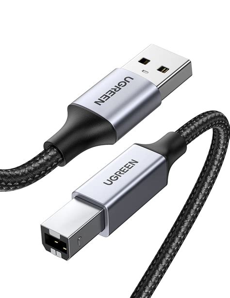 UGREEN USB Printer Cable Braided Printing Cord Type A to B 2.0 Male ...