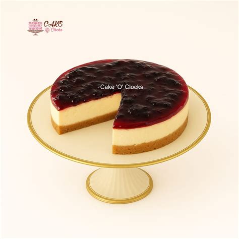 Blueberry Baked Cheesecake – CAKE O CLOCKS