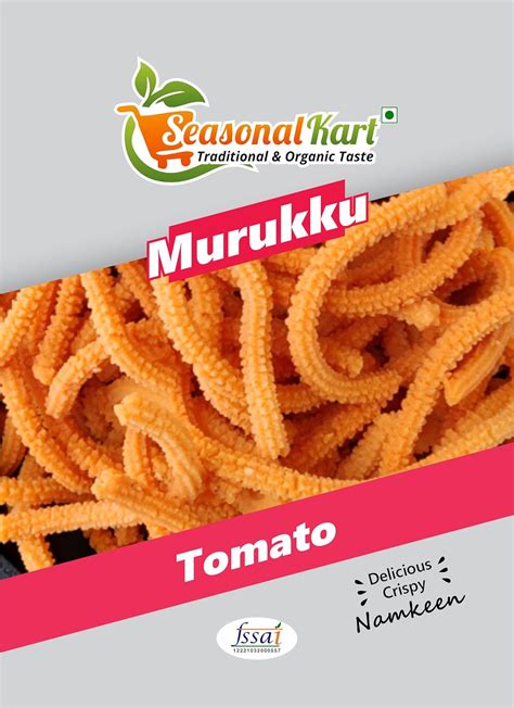 SEASONALKART Homemade Tomato Murukku Crunchy Snacks, 400 gm Indian ...