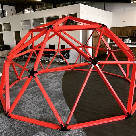 2V Geodesic Dome Hub Brackets - DIY Metal Connector Kit for Greenhouse ...