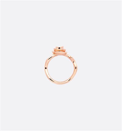 Small Rose Dior Couture Ring Pink Gold and Diamonds | DIOR